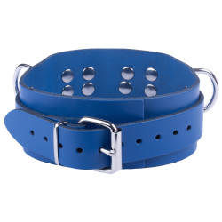 The Red Collier en cuir Ultra Bleu